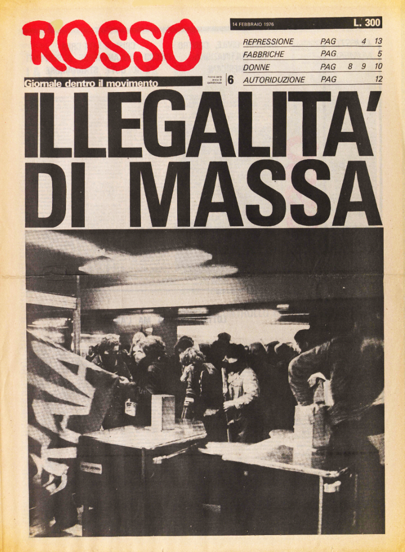 «Rosso. Giornale dentro il movimento» n. 6, febbraio 1976